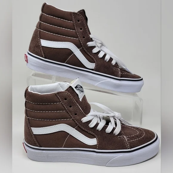 Vans Sk8 High Rain Drum Brown Sneakers Unisex Mens Sz 4/Wnms 5.5 VN0A5JM8EE New - Picture 2 of 11